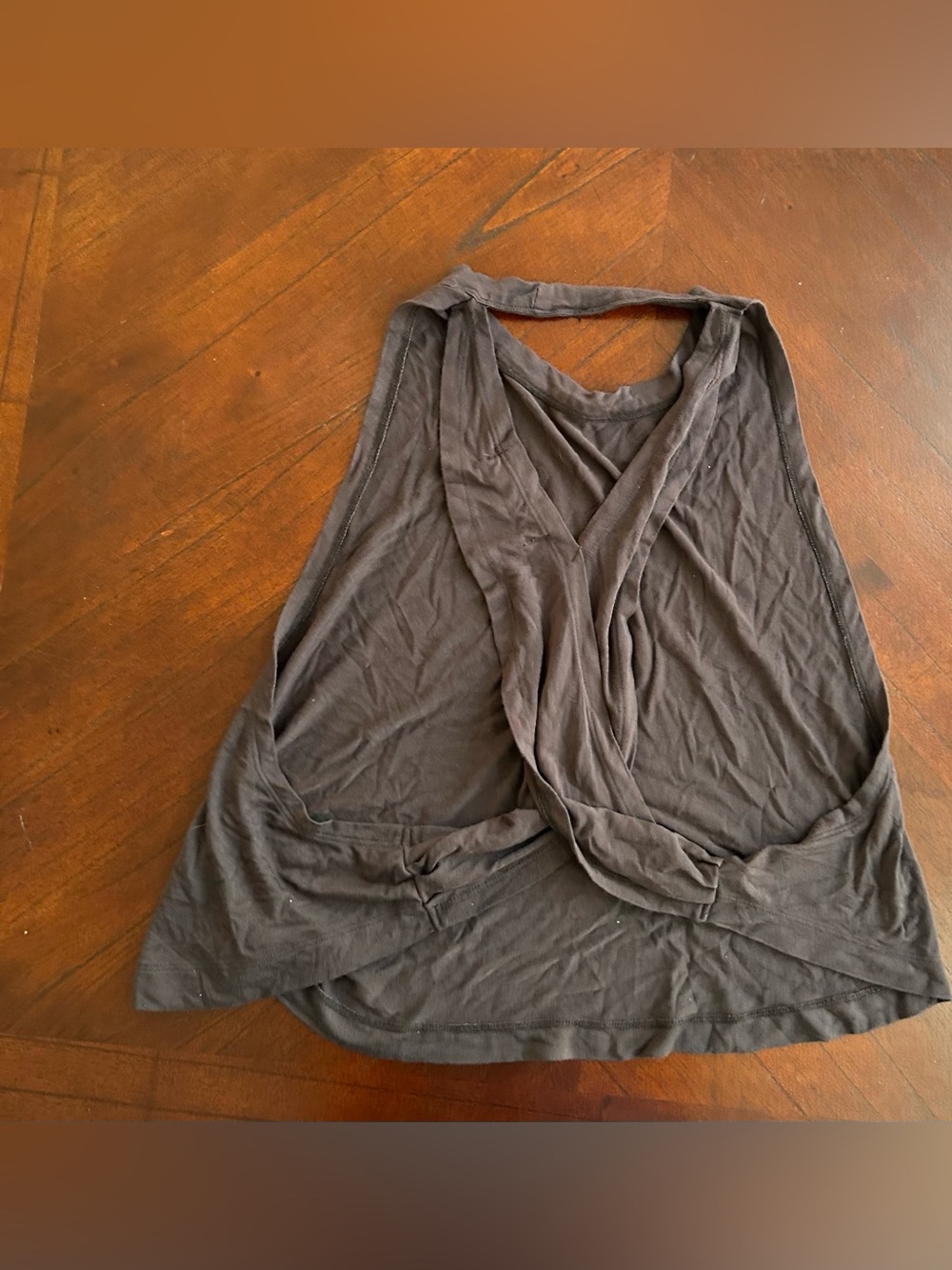 Niyama Sol brown Crisscross Back Crop Tank size S - Picture 5 of 7